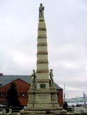 Soldiers and Sailors Civil War Monument in New London, CT